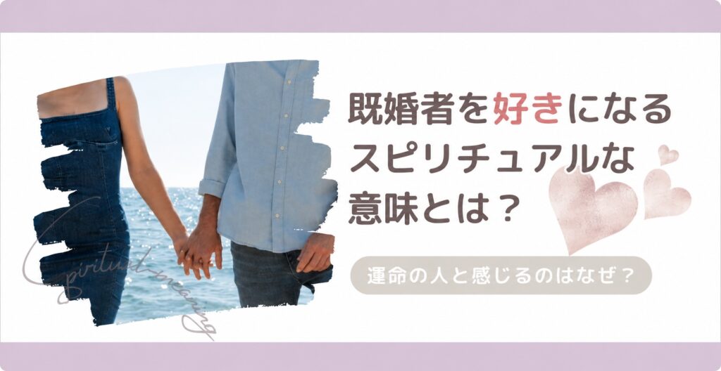 既婚者を好きになるスピリチュアルな意味と運命の人と感じる理由
